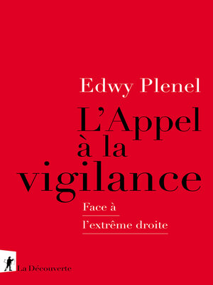 cover image of L'Appel à la vigilance